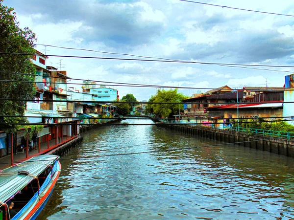 River Élet Chao Phraya Bangkokban Thaiföld — Stock Fotó