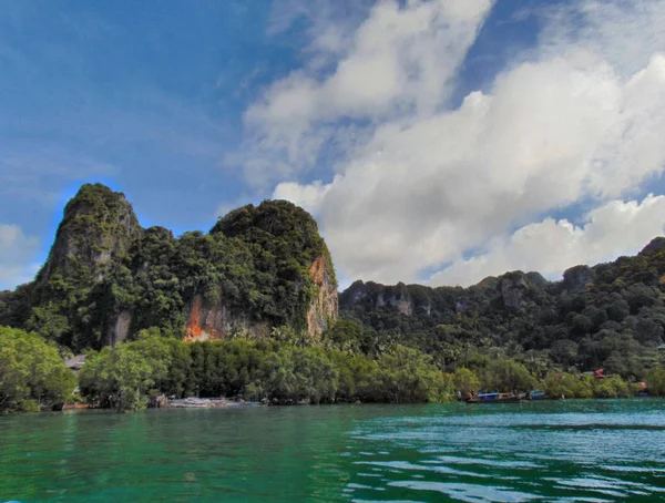 Vista Sobre Krabi Navegando Hacia Phi Phi — Foto de Stock