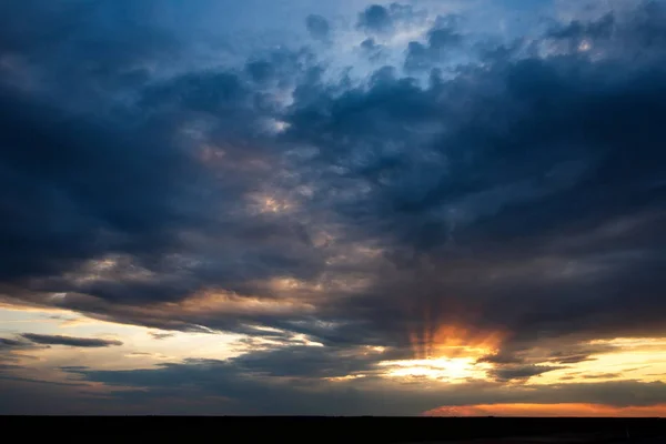 Kasachstan Endlose Steppen Die Über Den Horizont Hinausreichen Ermöglichen Ihnen — Stockfoto