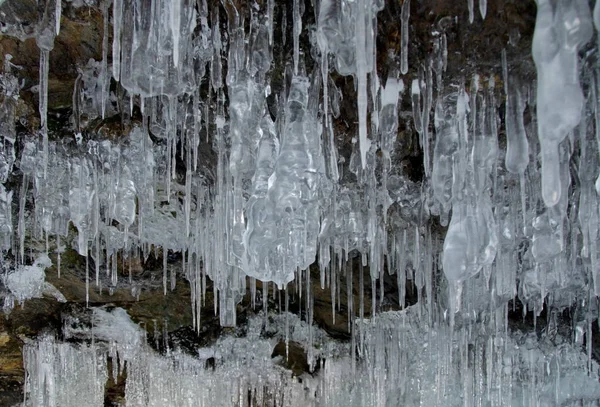 Rússia Sibéria Oriental Lago Baikal Cavernas Gelo Ilha Olkhon Mar — Fotografia de Stock