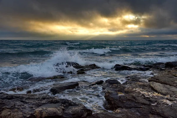 Kazakistan Occidentale Tempesta Novizi Sul Mar Caspio — Foto Stock