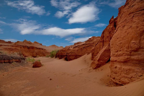 Sudoeste Mongólia Oasis Harmen Tsav Coração Deserto Gobi — Fotografia de Stock