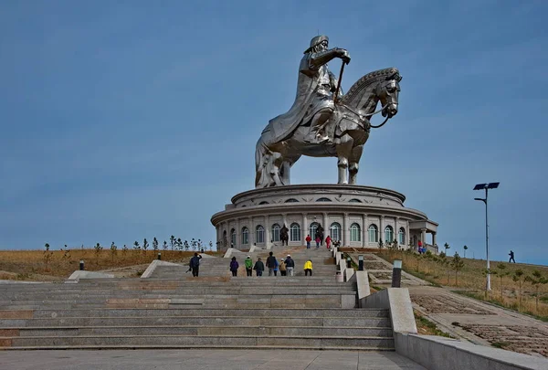 Mongolia Estatua Ecuestre Genghis Khan Zonin Bondage Más Grande Los — Foto de Stock