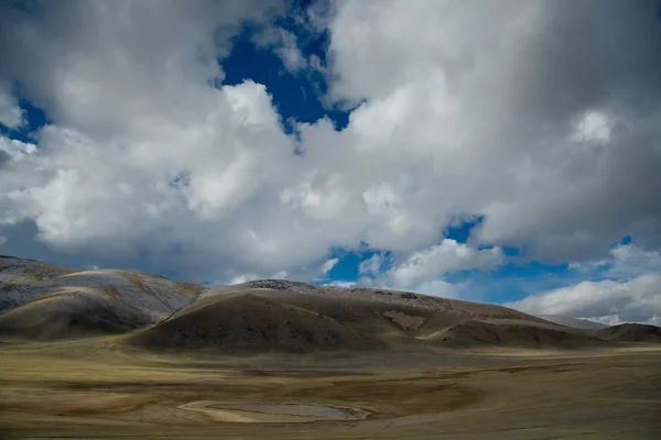 Mongolia Occidental Interminable Estepa Está Rodeada Cordilleras — Foto de Stock