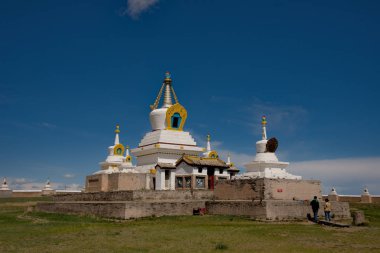 Moğolistan. Harhorin. 06/07/2015. Erdene Zuu Manastırı olan ilk ve en büyük Budist Manastırı Moğolistan, günümüze kadar yaşamıştır. 1586 yılında inşa edilmiş.