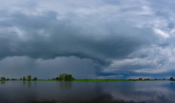 Russland Westsibirien Sommersonnenuntergang Der Nähe Des Dorfes Malyshevo — Stockfoto