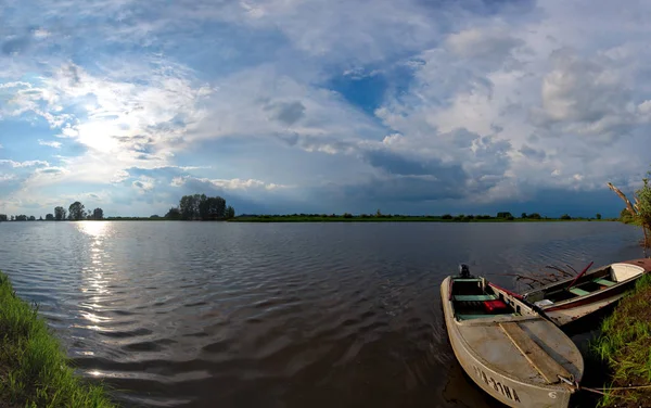 Rusland West Siberië Zomer Zonsondergang Buurt Van Het Dorp Van — Stockfoto