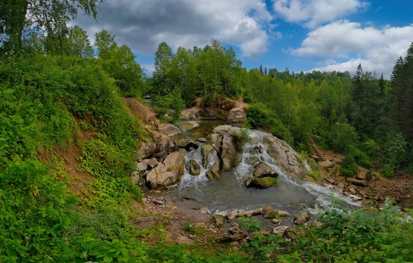 Russia Altai Territory Waterfall River Pescherka — Stock Photo, Image