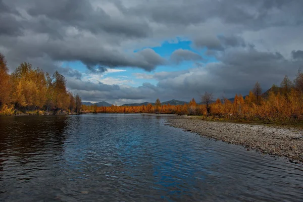 Rusland Verre Oosten Kleuren Van Herfst Zijn Koudwater Rivieren Van — Stockfoto