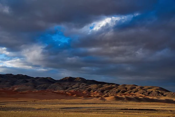 Beleza Única Céu Sobre Estepes Mongóis — Fotografia de Stock