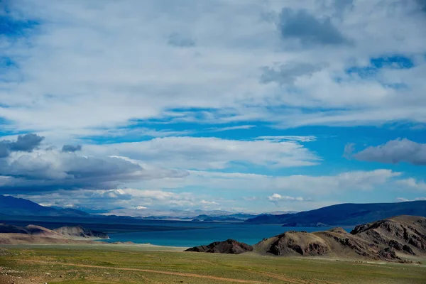 West Mongolië Lake Tolbo Nur Een Land Van Eindeloze Wind — Stockfoto