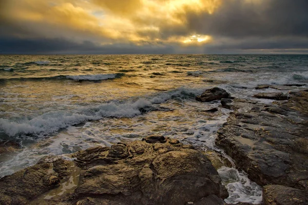 Kazakistan Occidentale Tempesta Novizi Sul Mar Caspio — Foto Stock