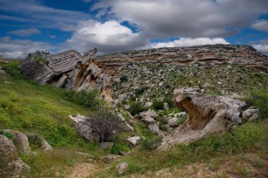 Batı Kazakistan. Kanyon Tamshala Mangışlak Yarımadası