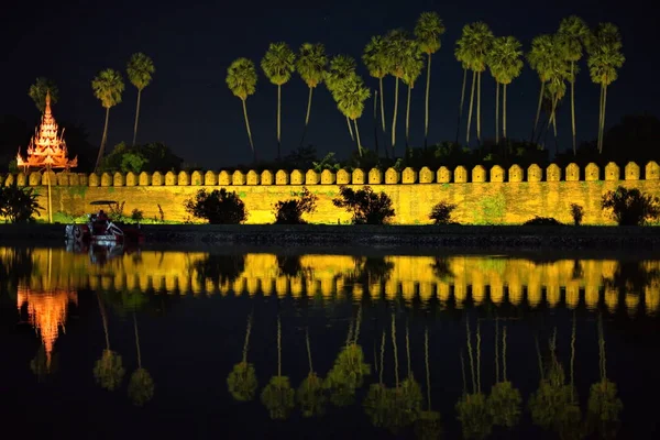 Myanmar Mandalay City Murallas Del Palacio Real —  Fotos de Stock