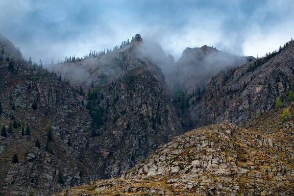 Ryssland Söder Västra Sibirien Tidig Höst Altai Bergen — Stockfoto