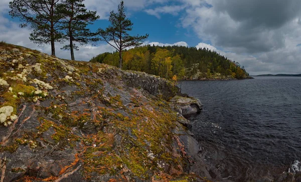 Rússia República Carélia Ilhas Costa Noroeste Lago Ladoga Perto Cidade — Fotografia de Stock