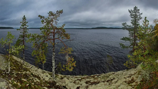 Rusia República Karelia Islas Costa Noroeste Del Lago Ladoga Cerca —  Fotos de Stock