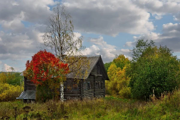 Rússia República Carélia Costa Noroeste Lago Onega Casa Centenária Coração — Fotografia de Stock