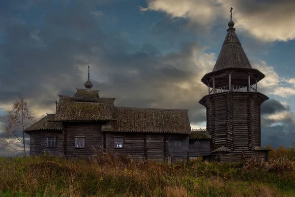 Russia Karelia Ancient Orthodox Church Shore Lake Ladoga Built Wood — Stock Photo, Image