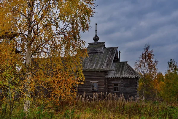 Russia Karelia Ancient Orthodox Church Shore Lake Ladoga Built Wood — Stock Photo, Image