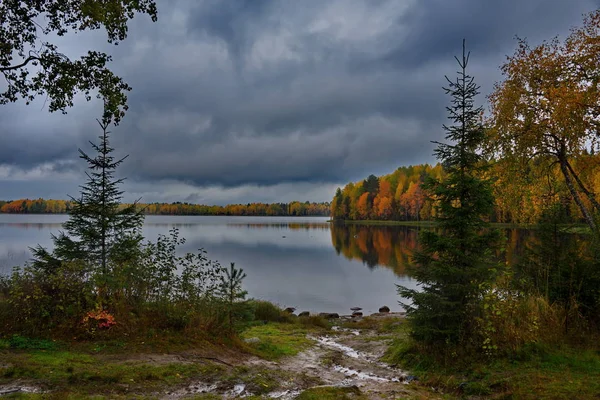 Rússia República Carélia Costa Noroeste Lago Onega — Fotografia de Stock