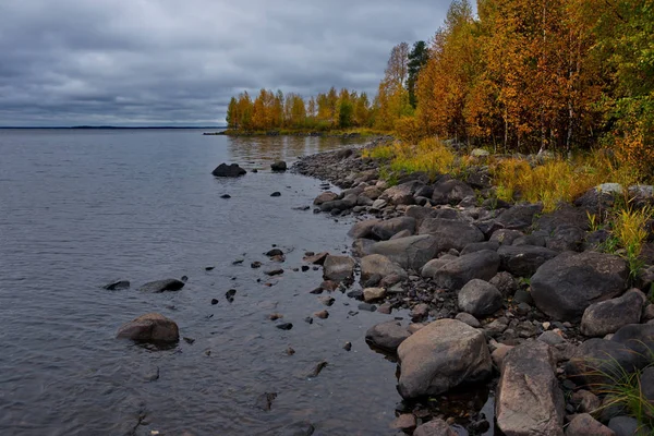 Rosja Republika Karelii Północno Zachodnim Wybrzeżu Jeziora Onega — Zdjęcie stockowe