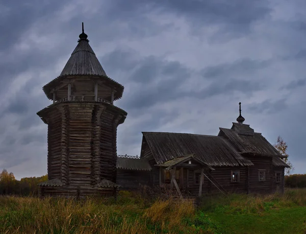 Russia Karelia Ancient Orthodox Church Shore Lake Ladoga Built Wood — Stock Photo, Image