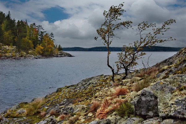 Rússia República Carélia Ilhas Costa Noroeste Lago Ladoga Perto Cidade — Fotografia de Stock