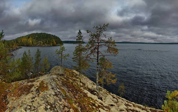 Rusland Republiek Karelië Eilanden Aan Noordwest Kust Van Het Ladogameer — Stockfoto