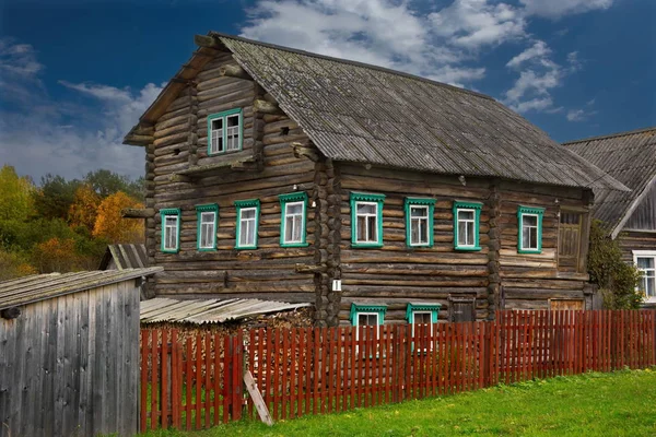 Rússia República Carélia Casa Centenária Coração Russo — Fotografia de Stock