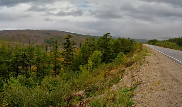 Russia. Far East. On the edge of a tropical cyclone of the sea of Okhotsk near the city of Magadan