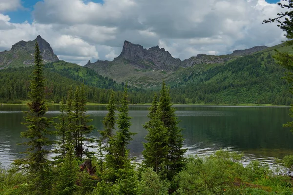 Россия Западный Саян Озеро Свет Природном Парке Эргаки — стоковое фото
