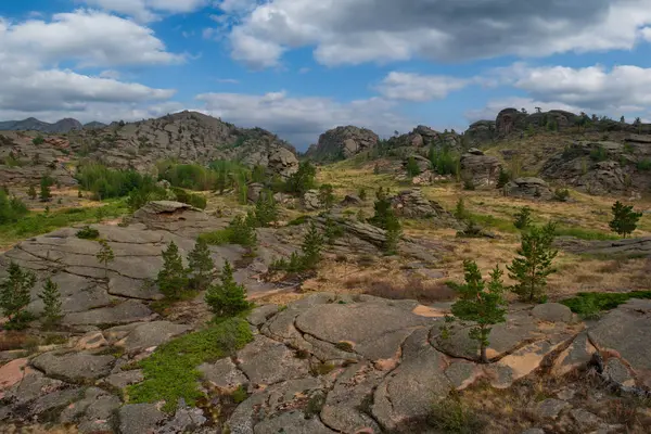 Kazakistan Orientale Estate Sui Fiumi Del Parco Nazionale Del Bayanaul — Foto Stock