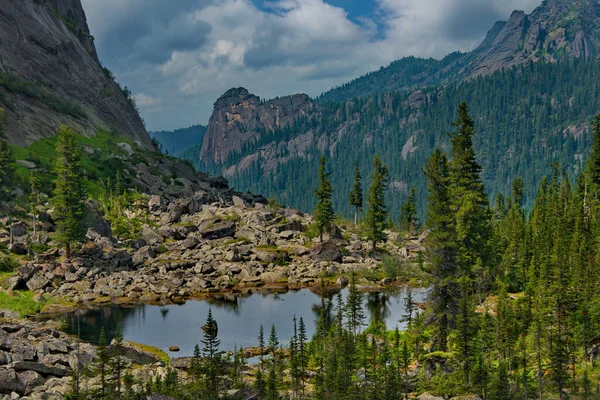 Russia East Sayan Mountains Natural Mountain Park Ergaki Turkic Fingers — Stock Photo, Image