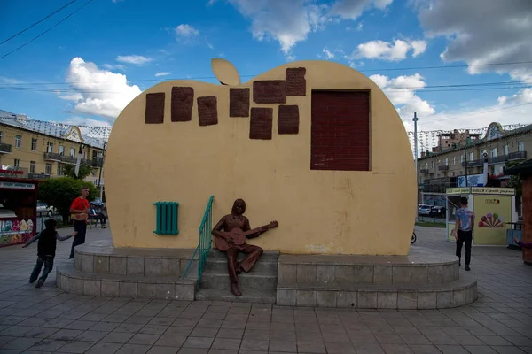 Ulaanbaatar Mongólia Junho 2015 Monumento Grande Banda Rock Beatles Central — Fotografia de Stock