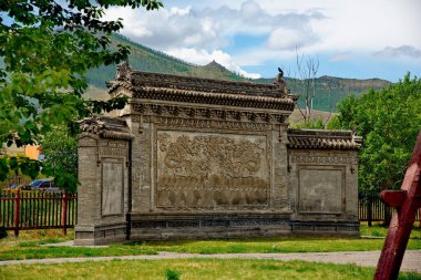 Ulaanbaatar. Mongolia. June 08, 2015. Architecture of the Palace of the last Emperor Bogdo-gegen VIII. Currently, the Palace houses a Museum dedicated to the Emperor. clipart