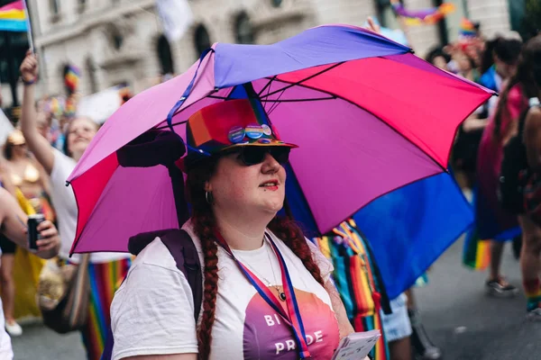 Londen 2019 Mensen Vieren Feest London Pride Parade — Stockfoto