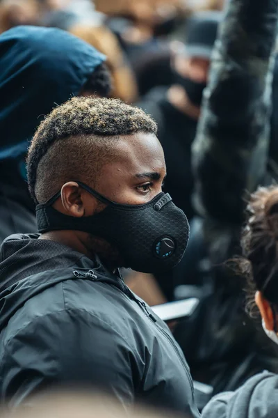 Londen Verenigd Koninkrijk 2020 Black Lives Matter Protesteert Tijdens Lockdown — Stockfoto