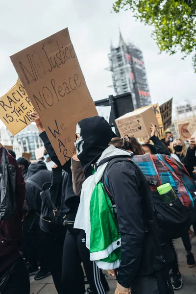 Londres Royaume Uni 2020 Black Lives Matter Proteste Lors Une — Photo