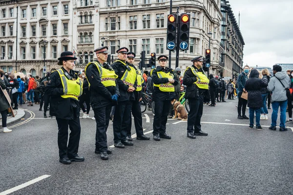 Londra Regno Unito 2020 Protesta Della Black Lives Matter Durante — Foto Stock