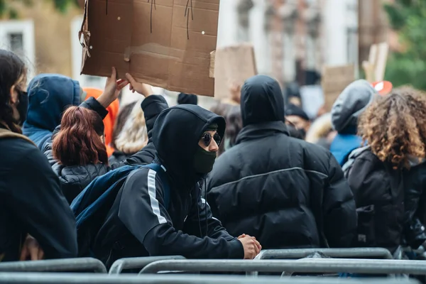 London 2020 Black Lives Matter Protests Lockdown Coronavirus Pandemic Протестувальники — стокове фото