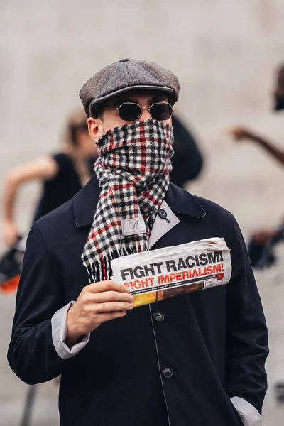 Londres Reino Unido 2020 Black Lives Protesto Matéria Durante Pandemia — Fotografia de Stock