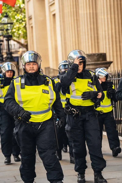 Londra Regno Unito 2020 Protesta Black Lives Matter Durante Pandemia — Foto Stock