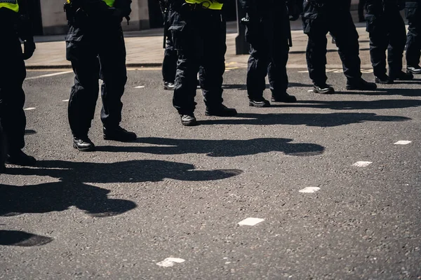 London 2020 Black Lives Matter Protest Lockdown Coronavirus Pandemic Shadow — Stock Photo, Image