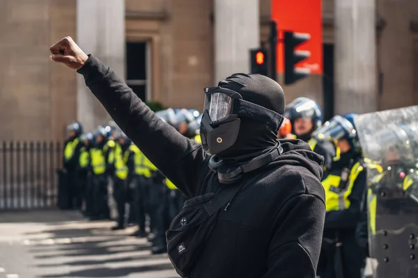 Londen Verenigd Koninkrijk 2020 Black Lives Matter Protesteert Tijdens Lockdown — Stockfoto