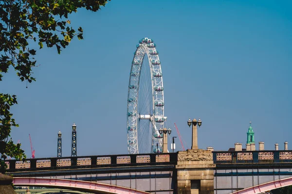 Londra Marea Britanie 2020 London Eye View Lamberth Bridge Thames — Fotografie, imagine de stoc
