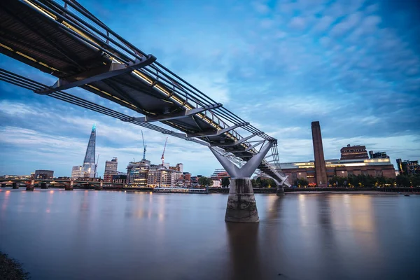 London 2020 Blick Auf Tate Modern Shard Und Themse Hinter — Stockfoto