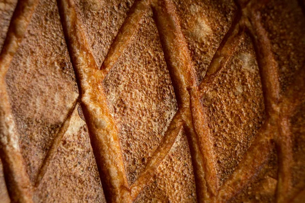 Net gebakken brood oppervlak als achtergrond. — Stockfoto