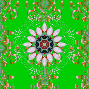 Yuvarlak çiçek süsleme. Renkli mandala tasarım öğesi ile vektör davet. Olağandışı tebrik oryantal boho chic tarzı. Kare davet şablonu. Lüks çiçek desenli. Dekoratif vintage yazdırma.