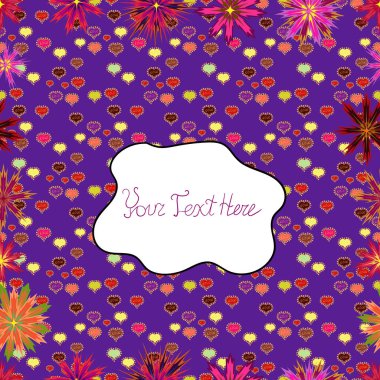 Yazdırın. Yaz tema Dikişsiz desen arka plan rengi. Düz çiçek öğeleri tasarım. Şirin kumaş deseni. Şirin seamless modeli. Vektör çiçek arka plan.